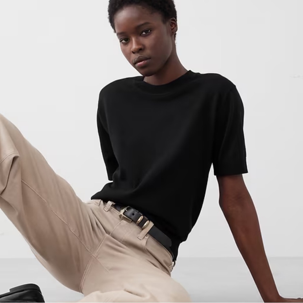 The Limited Black Crew Neck Sweater